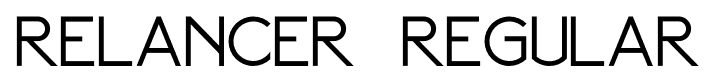Relancer  Regular font